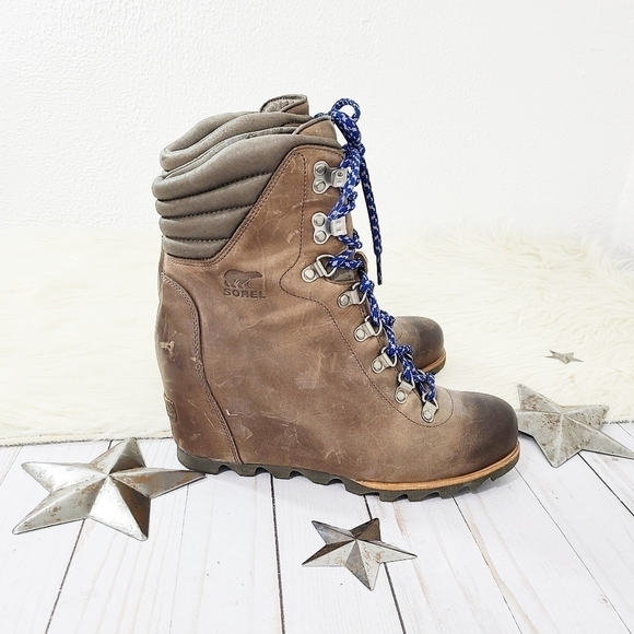 SOREL Conquest wedge hiking boots Kettle Aviation Size 9.5 - Picture 5 of 13